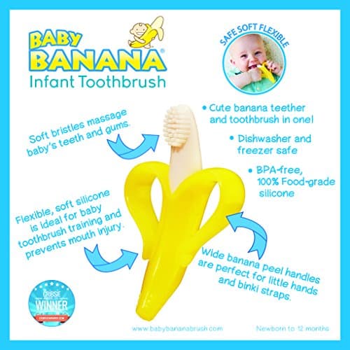 Baby Banana The Original, Banana Brush, Made in USA, Toddler Toothbrush, Family-Owned Business — view 6