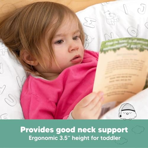 Toddler Pillow with Pillowcase, 13x18 My Little Dreamy Pillow (ABC Land) — view 4