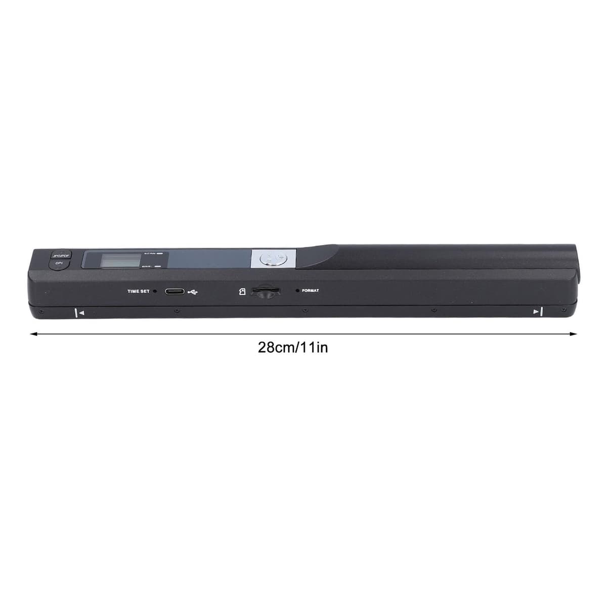 Wakects Portable Document Scanner, 900DPI Handheld Image Scanner with A4 Color Photo Mobile Scanning JPG PDF Format for Business Travel Office Use (Black) — view 5