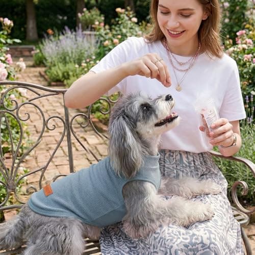 3Pack Dog Shirts Lightweight Waffle Dog Shirt for Small Dogs Sleeveless Dog Shirt for Small Medium Boy Girl Dogs Cozy & Breathable Pet Vest — view 5