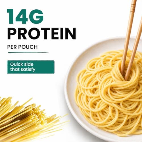 Pasta Zing Spaghetti Pasta Made with Italian Durum Wheat | Ready to Eat Meals in 1 Minute | Fully Cooked, Microwave Meals, Ready Pasta for Dinner, Easy Dinner Sides | Pack of 7, 7.05 Ounce — view 2