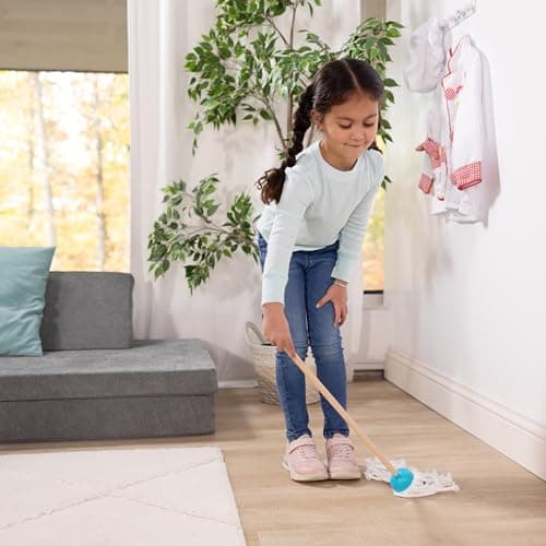 Melissa & Doug Dust Sweep Mop, 6-Pc. Toddler Cleaning Set with Kids Broom & Accessories, Preschool Learning Activities & Kids Toys for Girls & Boys 3+ — view 4