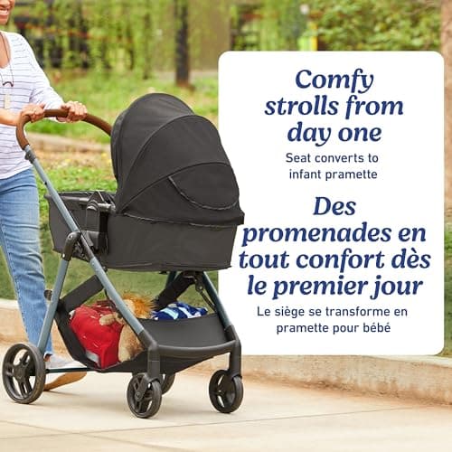 Graco Modes Trio Travel System | Riordan (Black) | 3-in-1 Baby Stroller and Car Seat Combo | Rear-Facing from 1.8-16 kg (4-35 lb) — view 2