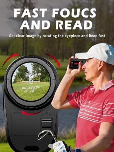 Range Finder Golf, L8star Golf Rangefinder with Slope Switch, Slope Golf Range Finders-Slope Compensation, Flag Lock with Pulse Vibration,1300 Yards High Precision Golf Gifts Accessories for Men — view 5