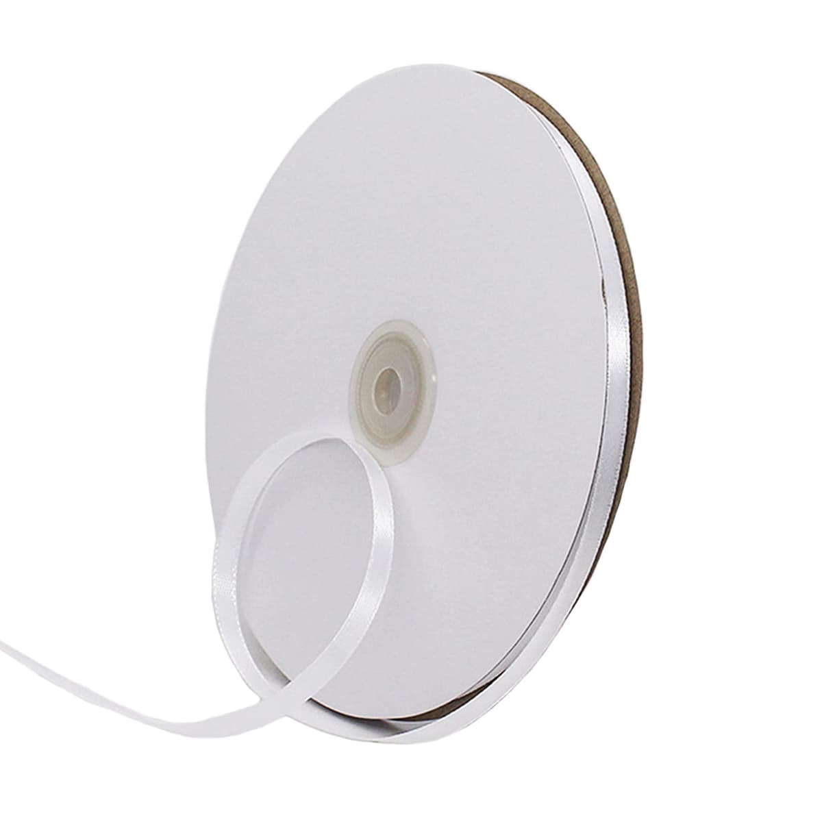 40mm Wide White Ribbon Thick Wedding Car Ribbon 22m, 1.5 inch Thick White Satin Ribbon for Gift Wrapping Wedding Car Christmas Birthday Cake Hair Bow Florist Bouquet Crafts Decorations — view 103