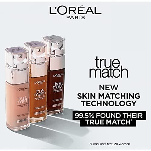 L'Oreal Paris True Match Super-Blendable Liquid Foundation, Skincare Infused with Moisturizing Cream & Hyaluronic Acid, 30 ml, Shade: 2N Vanilla — view 3