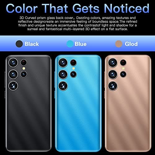 KostSell Mobile Phone, 5.0-inch Screen, Android 9.0 OS,16GB ROM (SD to 128GB), Dual SIM Dual Cameras，Face ID Unlock Cell Phones(Gold) — view 2