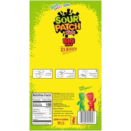 SOUR PATCH KIDS Big Kids Soft & Chewy Gummy Candy, 240 Count — view 13