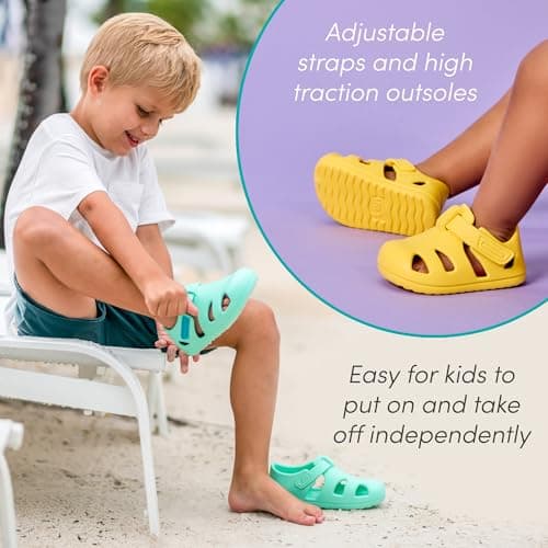 Ten Little Splash Sandals for Toddlers Kids & Baby, Lavender Purple, Size 6 — view 5