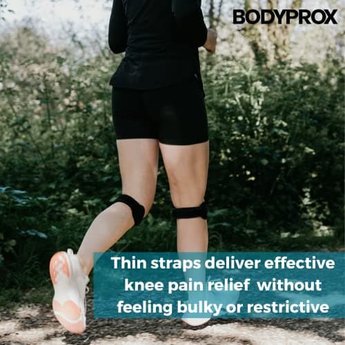 BODYPROX Patella Tendon Knee Strap 2 Pack, Knee Pain Relief Support Brace Hiking, Soccer, Basketball, Running, Jumpers Knee, Tennis, Tendonitis, Volleyball & Squats — view 5