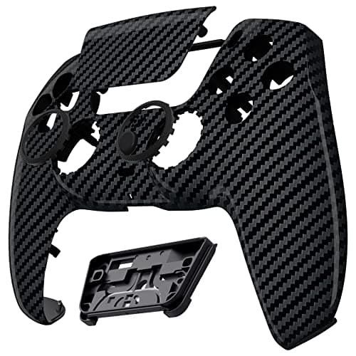 eXtremeRate Luna Redesigned Graphite Carbon Fiber Front Shell Touchpad Compatible with ps5 Controller BDM-010 020 030 040 050, Replacement Custom Touch Pad Cover Compatible with ps5 Controller — view 4
