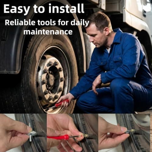 Jeieuia 62Pcs Valve Core Remover Tool,30 PCS Valve Cores,30 PCS Tire Valves Caps,1Pcs Valve stem Removal Tool,1 PCS 4-Way Valves Tool,Suitable for mostcars,Pickup Trucks,Vans,Motorcycles,Campers — view 5