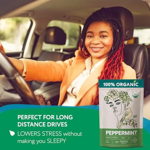 Organic Peppermint Tea Loose Leaf - Mint Tea - Energy Without Caffeine 3 oz — view 4