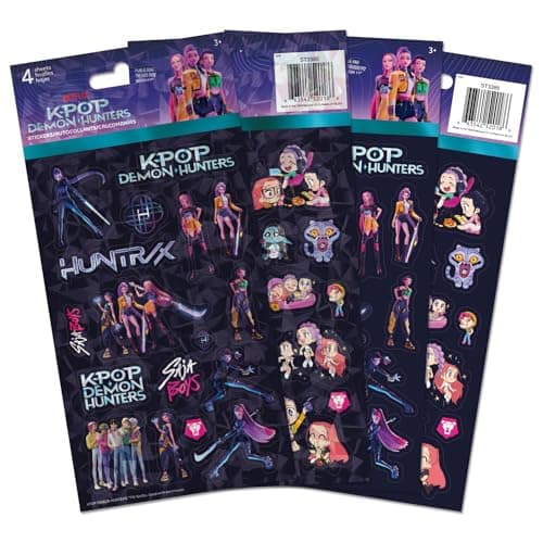 Netflix Kpop Demon Hunters Standard Stickers - 4 Sheet
