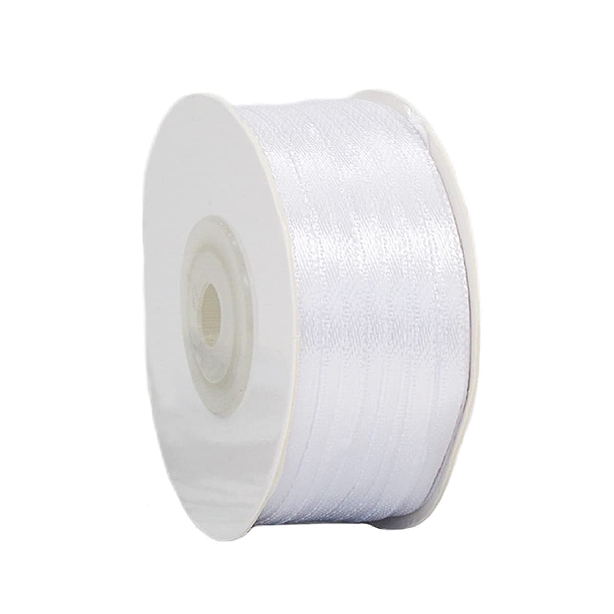 40mm Wide White Ribbon Thick Wedding Car Ribbon 22m, 1.5 inch Thick White Satin Ribbon for Gift Wrapping Wedding Car Christmas Birthday Cake Hair Bow Florist Bouquet Crafts Decorations — view 85