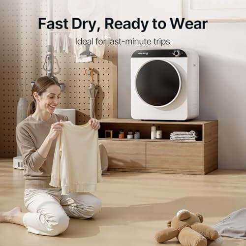 Effidry 110V Portable Clothes Dryer 830W Compact Laundry Dryers 2 cu.ft Electric Machine with Stainless Steel Tub for Apartment,RVs,Dorms,12LBS drying machine Clothing Dryer secadora portatil de ropa — view 2