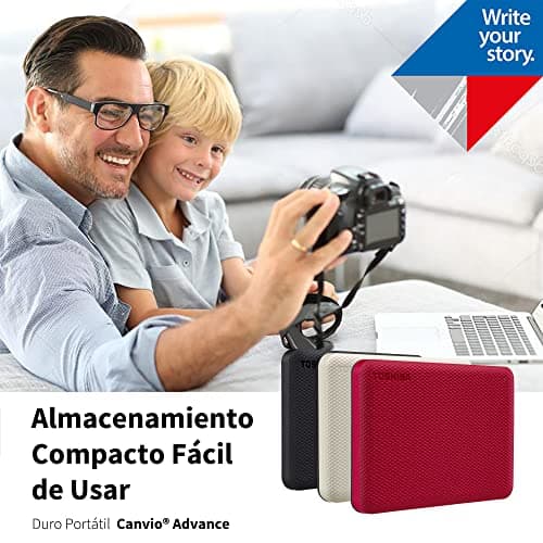 Toshiba Canvio Advance 2TB Portable External Hard Drive USB 3.0, White - HDTCA20XW3AA — view 12