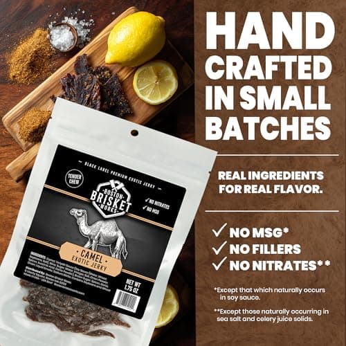 CAMEL JERKY – 100% Camel Meat - Exotic Wild Game Snack — view 5