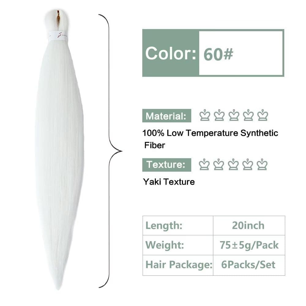YDDM Capelli Per Treccine Africane Morado Extension Treccine Texture Yaki Easy Install per Principianti 32 Pollici 3 Pezzi Capelli Leggeri e Naturali per Box Braids, Twist e Crochet — view 185