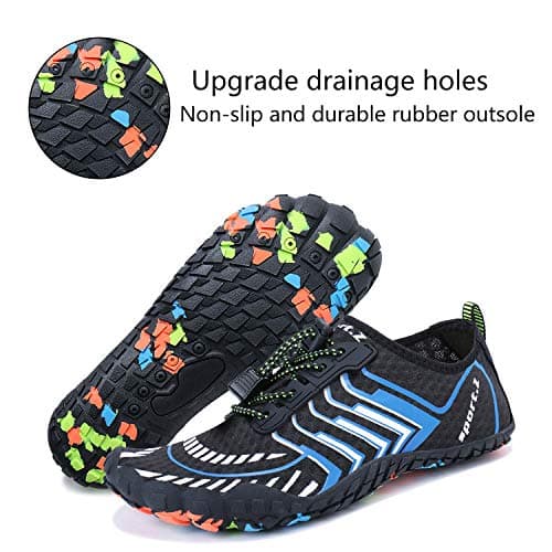 MAYZERO Water Shoes Men Women Quick Drying Swim Surf Beach Pool Shoes Wide Toe Hiking Barefoot Aqua Shoes — view 4