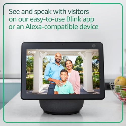 Blink Video Doorbell – Head-to-toe HD view, two-year battery life, and simple setup. Sync Module Core included – System (Black) — view 4