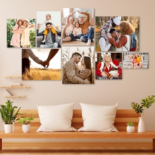 Cara Nonna Ship Next Day Custom Canvas Prints with Your Photos (Framed 11x14) Personalized Picture Gifts Photo Prints Canvas Personalized Wall Art Ideal for Home Decor — view 5