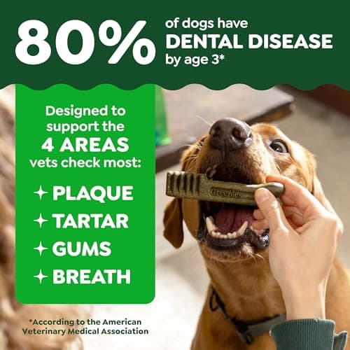 Greenies Veterinarian-Recommended Adult Natural Dental Dog Treats Petite Size, Dog Dental Chews, Original Flavor, 3 oz. Pack, 5 Count — view 3
