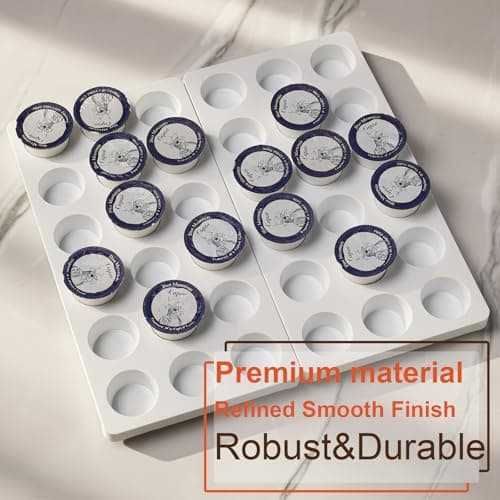 RMAIEYOO Coffee Pod Storage Organizer for Kitchen Drawer, Holds 36 K Cup Pods, Premium Plastic Tray with Non-Slip Mat, Space-Saving Drawer Organizer for Keurig Coffee Capsules — view 4
