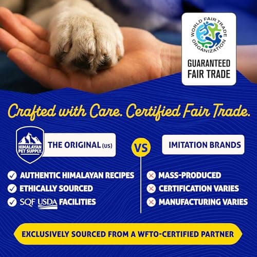 Himalayan Dog Chew Peanut Butter Yak Cheese Dog Chews, The Better-for-You Chew, 100% Natural Long Lasting, Healthy Dog Treats, Lactose & Grain Free, Protein Rich, for Dogs 65 Lbs & Smaller, 2-Count — view 3