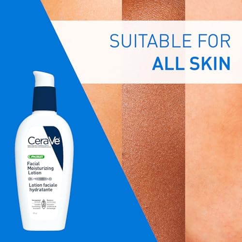 CeraVe Facial Moisturizing Lotion Pm | Ultra Lightweight, Night Face Moisturizer With Hyaluronic Acid | Fragrance Free, 89 Milliliters (1 Pack) — view 3