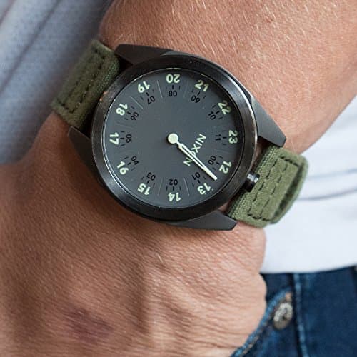 22mm Army Green - BARTON Canvas Quick Release Watch Band Straps - Choose Color & Width - 18mm, 19mm, 20mm, 21mm, 22mm, 23mm, or 24mm — view 4