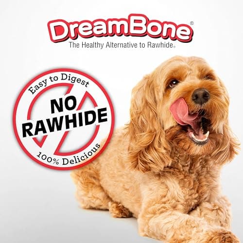 DreamBone Triple Flavor Twisties Dog Treats, Daily Rawhide-Free Chew, Digests Safely, with Real Protein, Beef, Pork, Chicken and Veggies, 25 Count — view 4
