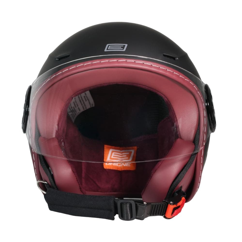 ORIGINE Casco de Moto Jet Homologado ECE 22.06, Casco Urbano para Scooter Ligero y Compacto con Visera Transparente Larga — view 2