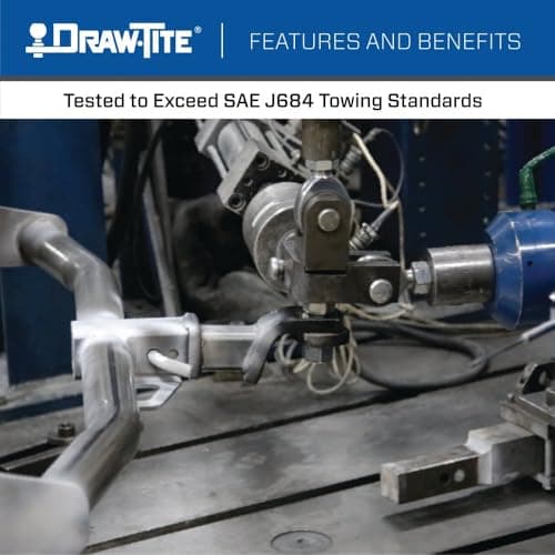 Draw-Tite 76022 Class 3 Trailer Hitch, 2 Inch Square Receiver, Black, Compatible with Cadillac XT5 — view 6