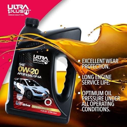 ULTRA 1PLUS SAE 0W-20 Full Synthetic Oil API SP ILSAC GF-6A - 0W20 Motor Oil, 5 Gallon — view 3