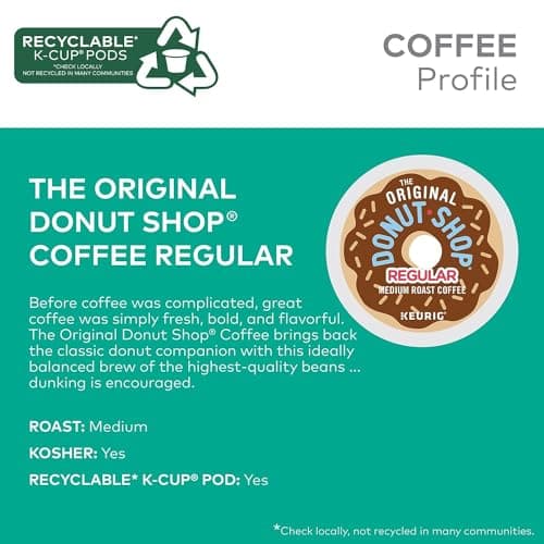 The Original Donut Shop Regular, Single-Serve Keurig K-Cup Pods, Medium Roast Coffee Pods, 96 Count — view 6
