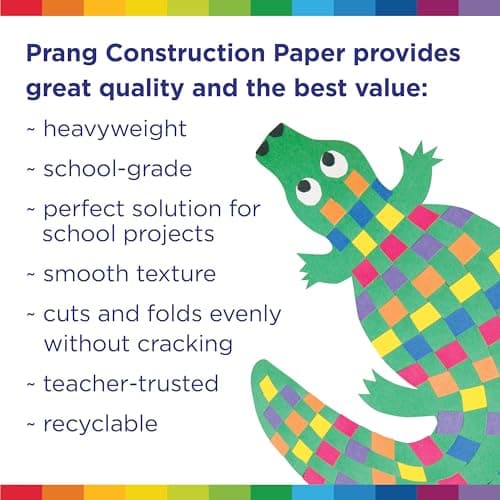 Prang (Formerly SunWorks) Construction Paper, 10 Assorted Colors, 9" x 12", 50 Sheets — view 5