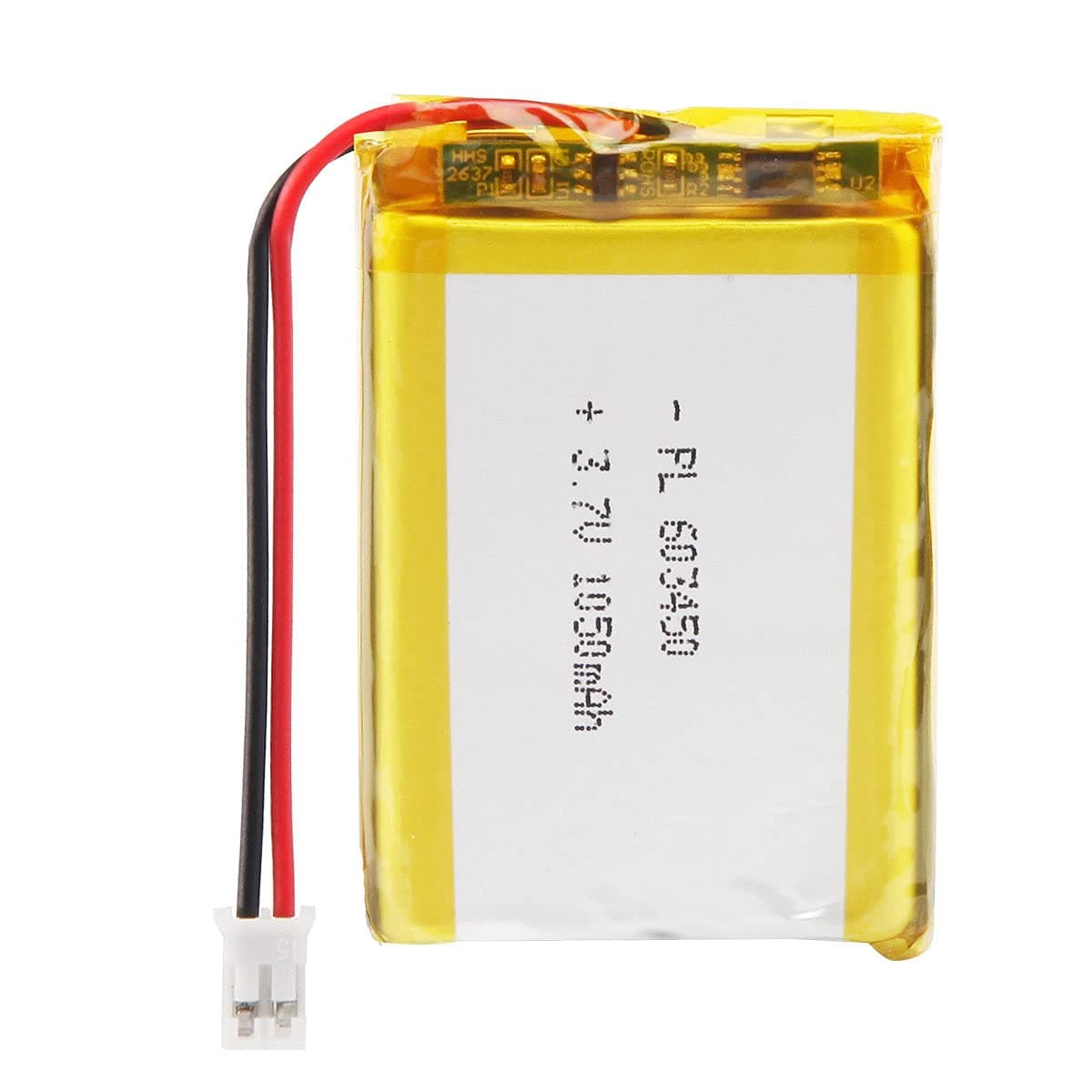 3.7V 1200mAh Battery 603450 Lithium Polymer Ion Rechargeable Li-ion Li-Po Battery with 2P PH 2.0mm Pitch Connector