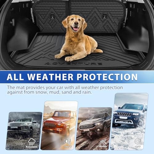 FIILINES Cargo Mat for Kia Sportage 2023-2026, All Weather Trunk Cargo Liner with Backrest Liner Sportage Accessories Black (Both Sides can be Trimmed) — view 4