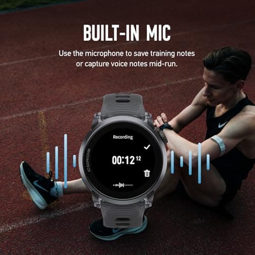 COROS PACE 4 Ultralight Sport GPS Watch, 1.2" AMOLED Touchscreen Running Watch, 19 Days of Daily use, Voice Features, Advanced Training Tools, Accurate GPS (Black Crystal, Aluminum) — view 4