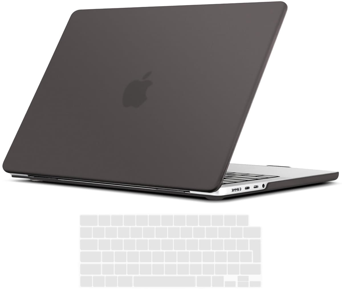 TECOOL Case compatible with MacBook Air M1 & MacBook Air 13 inch Retina 2020 2019 2018 (A2337 A2179 A1932), Plastic Snap On Hard Shell Cover & UK EU Keyboard Protector, Crystal Clear (Glossy) — view 35