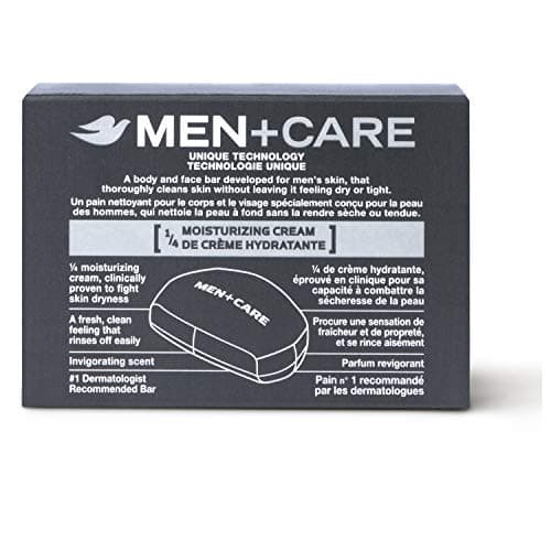 DOVE MEN + CARE 3 in 1 Bar Cleanser for Body, Face, and Shaving Extra Fresh Body and Facial Cleanser More Moisturizing Than Bar Soap to Clean and Hydrate Skin 3.75 Ounce (Pack of 8) — view 2