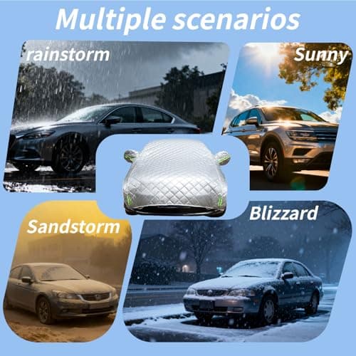 Hail Protector Car Cover Padded Blanket for SUV Jeep-Length (181 to 200 Inch) Padded Blanket Anti-Hail Car Covers 5-Layer Heavy — view 3