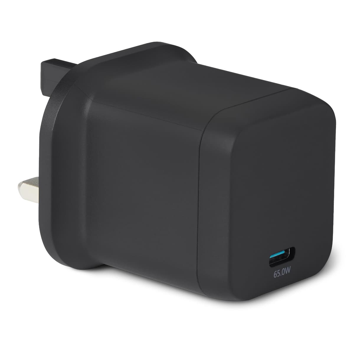 Amazon Basics Fast Charging USB C Nano GaN Wall Charger, 65W 2-Port for Laptops, Tablets, Phones, Black — view 7