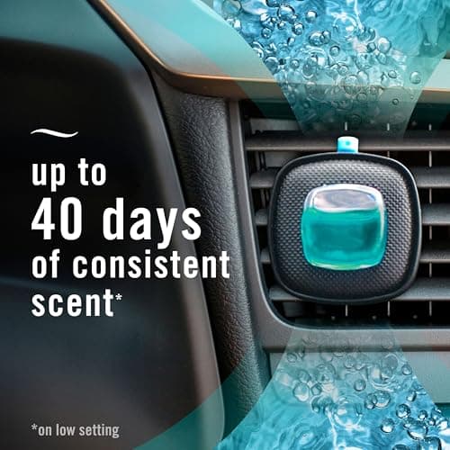 Febreze Unstopables Car Odor-Fighting Car Freshener Vent Clip Fresh Scent, .07 oz. Car Vent Clip, Pack of 4 — view 3