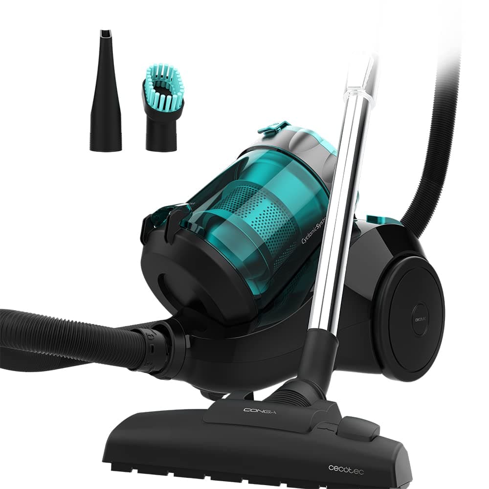 Cecotec Aspirador sin Bolsas Potente de Trineo Conga Rockstar Multicyclonic. 800 W, Multiciclónico, Capacidad 2,5 L, Filtro de Alta Eficiencia, Tubo Telescópico Metálico, Accesorios — view 2