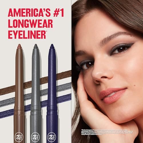 Revlon ColorStay Pencil Waterproof Eyeliner, Smudge-Proof, Eye Makeup with Built-In Sharpener, Long-Lasting, Matte Finish, 202 Black Brown, 0.01 oz — view 6
