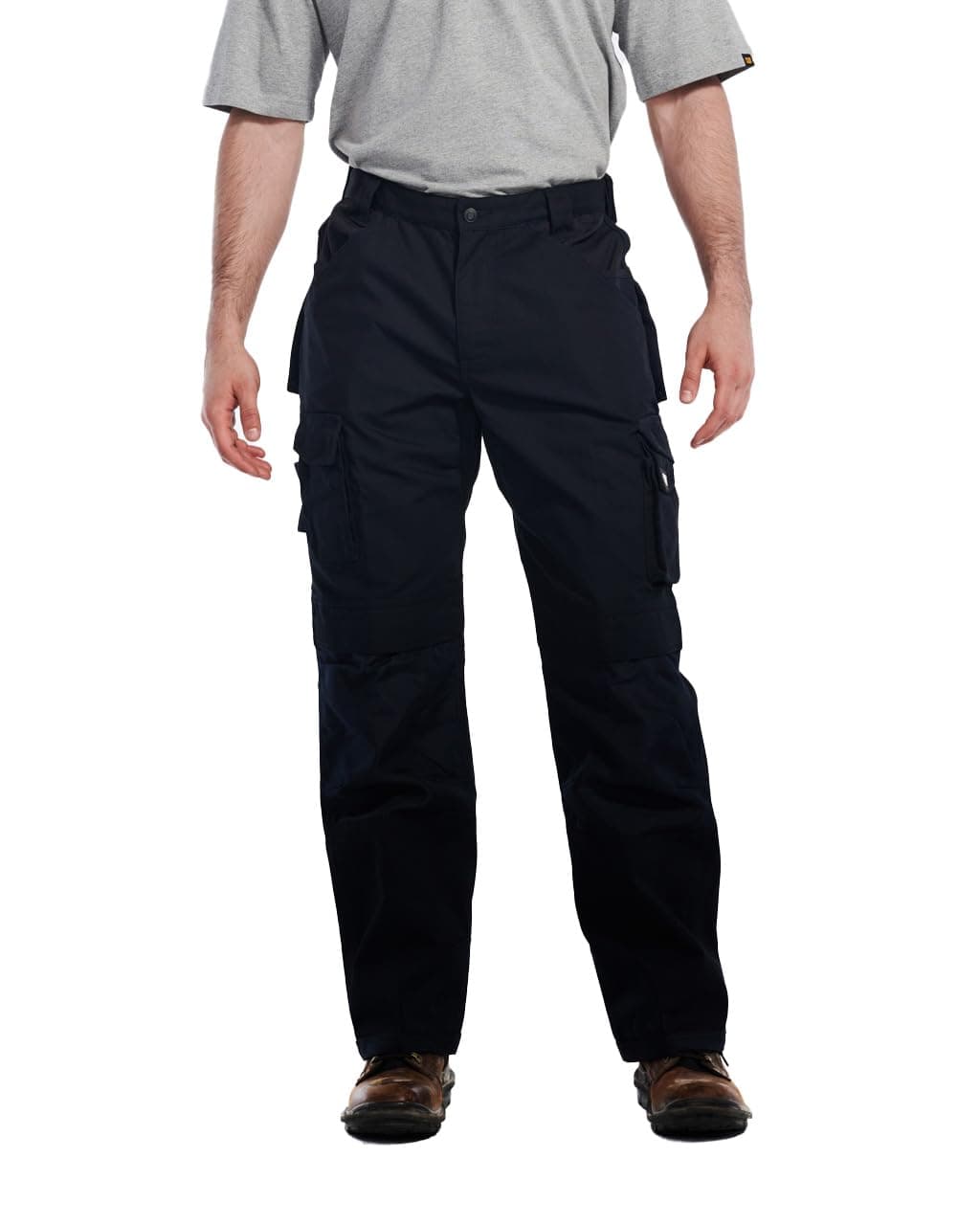 Caterpillar Trademark Work Pants for Men Built from Tough Canvas Fabric with Cargo Space and Ease of Movement, Classic Fit, Black/Graphite, 34W x 32L — view 3
