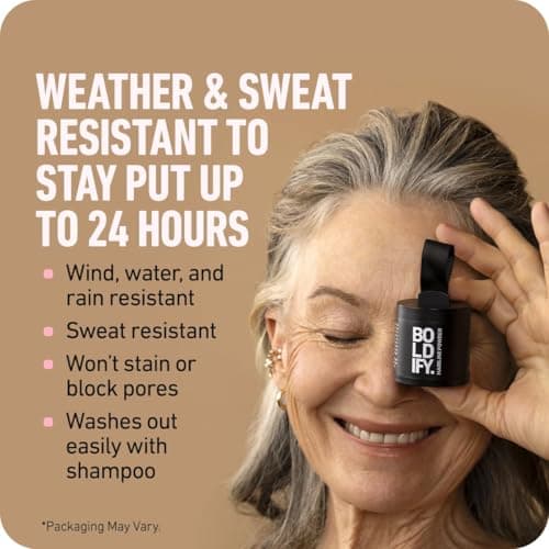 BOLDIFY Hairline Powder - Water-Resistant Root Touch Up Hair Color for Gray Coverage - 24-Hour Stain-Proof, Mess-Free Hair Powder for Thinning Hair — view 7