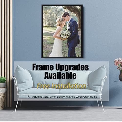 Custom Framed Canvas Prints With Your Photos - Personalized Picture To Canvas Wall Art (8" Wx10 H) - Gift Wrapping Available — view 2